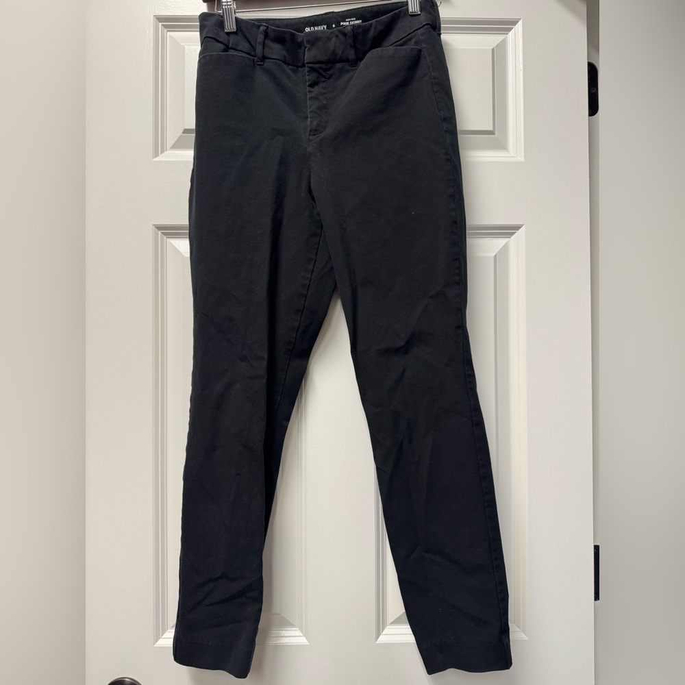 Old Navy Black Pixie Skinny High-Rise Pants